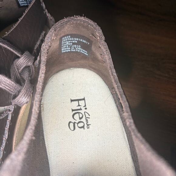 SAMPLE Ronnie Fieg x Clarks 8th Street Ridgevale Leather Shoes Size 9 - Brown main image 6